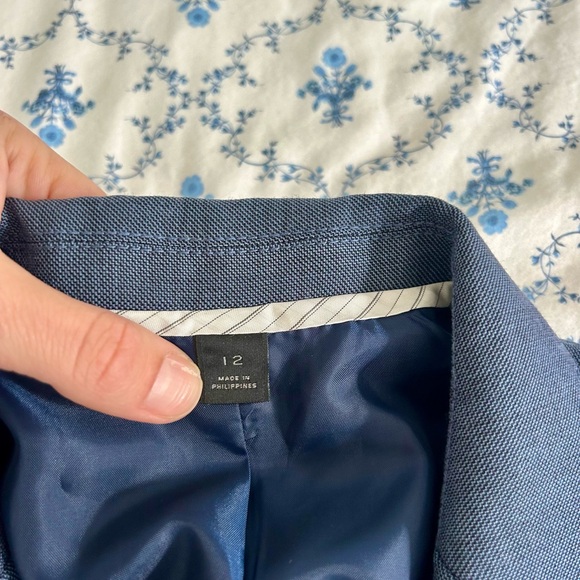 Boys Crewcuts Ludlow 100% Italian Wool blue suit set with tuxedo shirt sz 12 - Picture 8 of 10